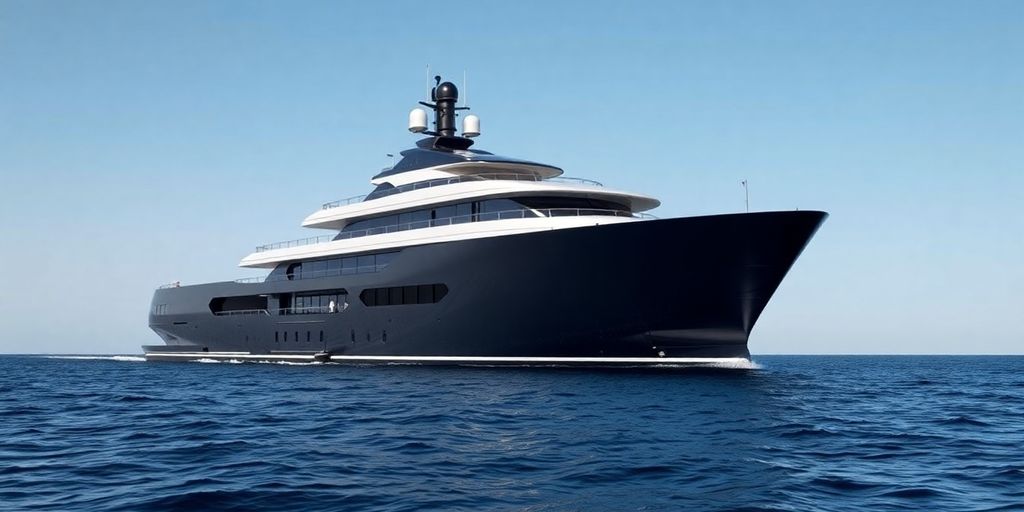 Prokhorov's Palladium superyacht sailing on blue water.