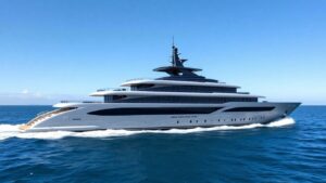 Flying Fox superyacht on the ocean