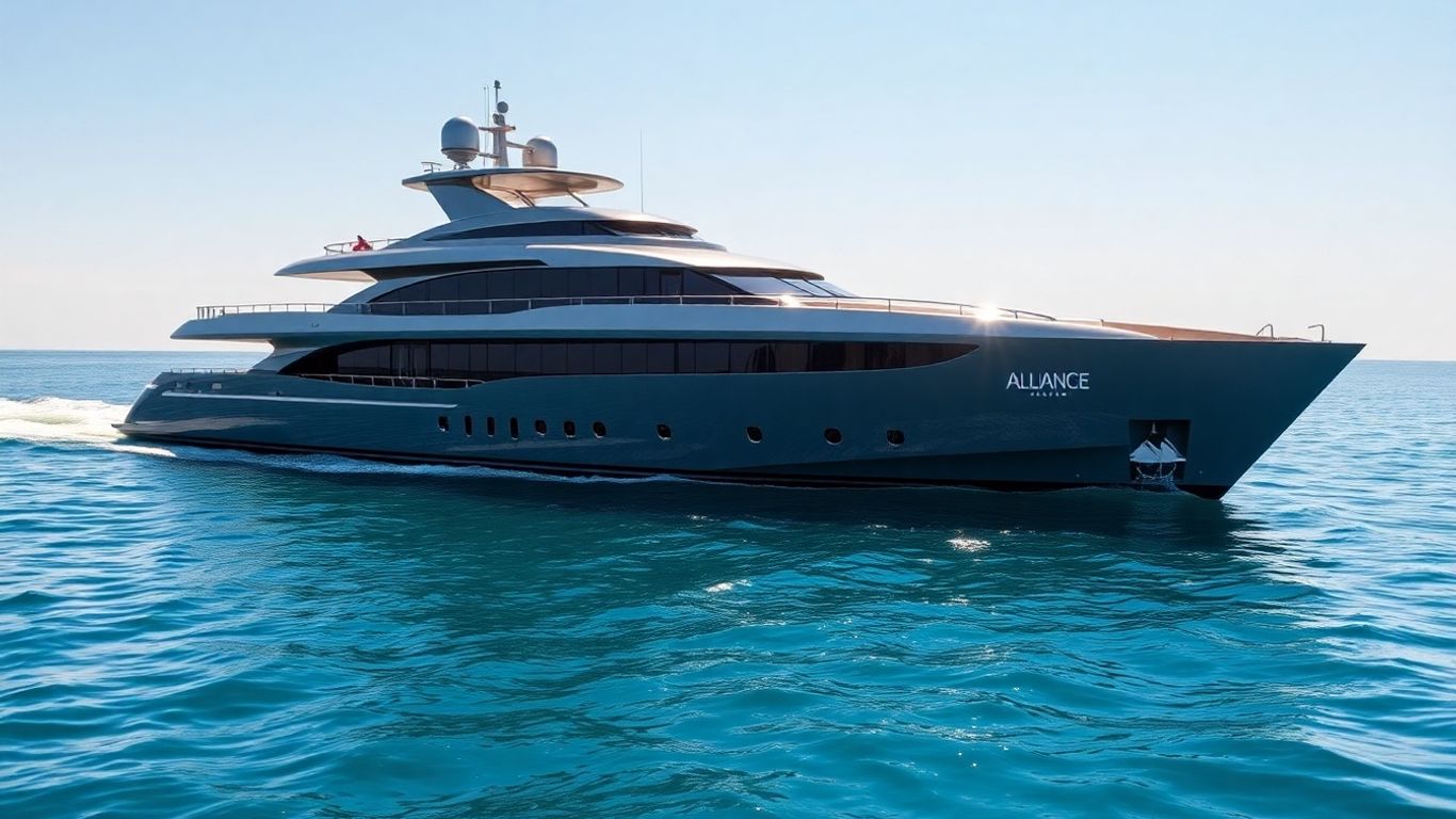 Alliance yacht sailing on the ocean