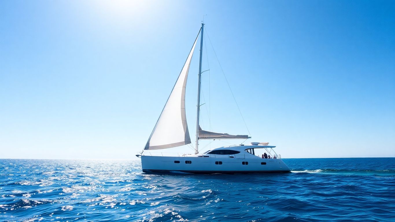 Sailboat on the ocean, ready for adventure.