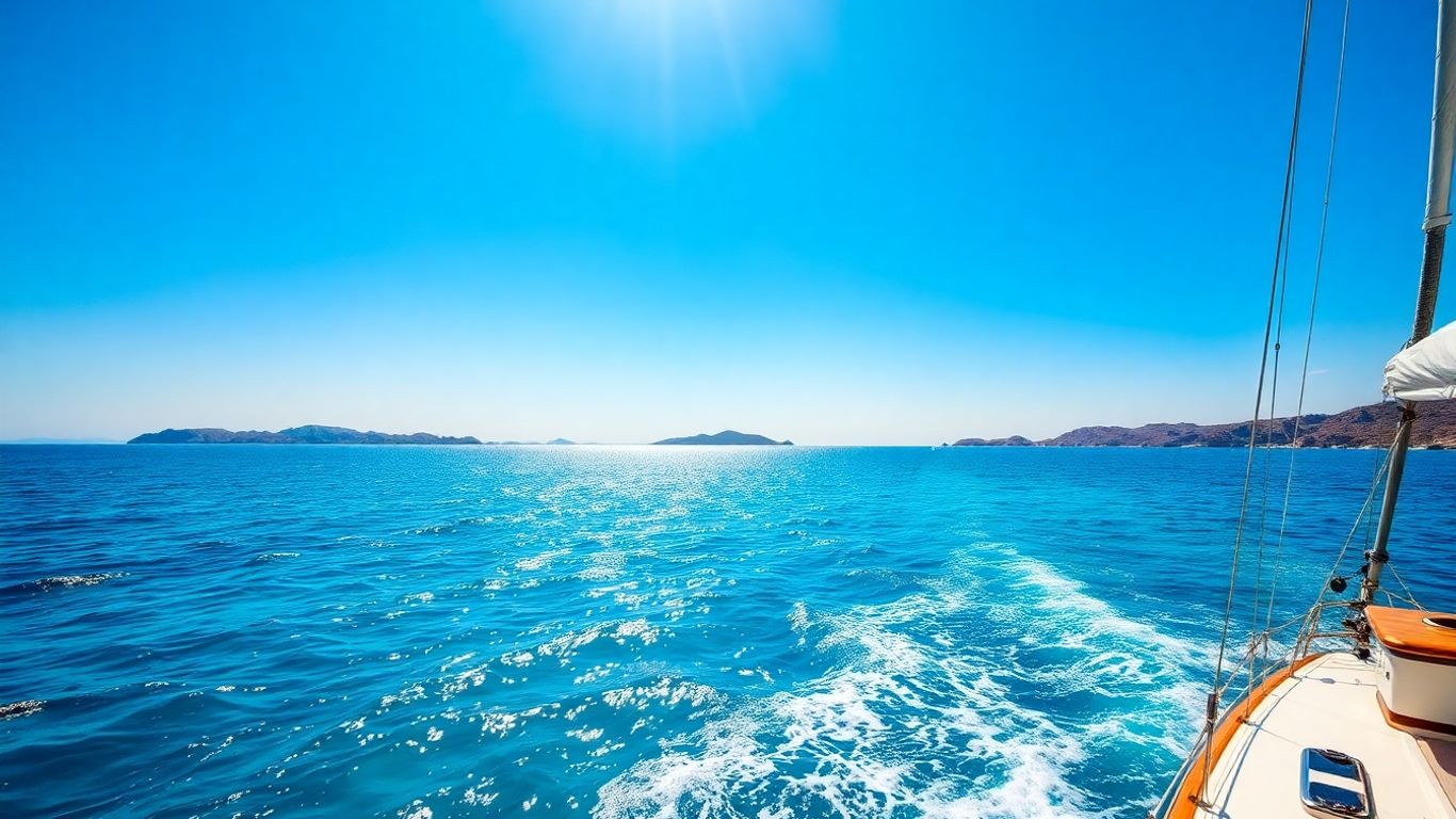 Sailboat on the Mediterranean Sea