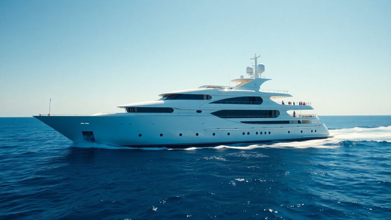 Parsifal III superyacht sailing on blue ocean.