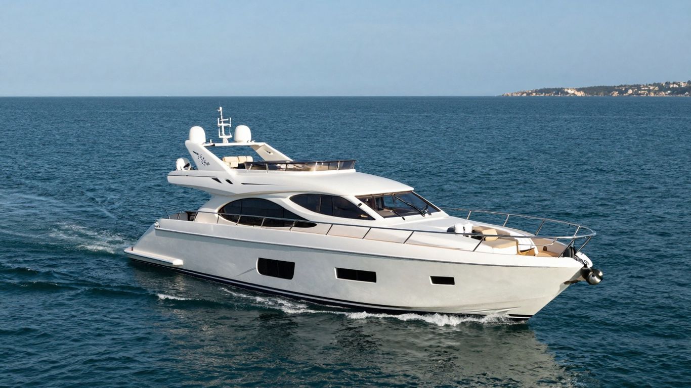 Arriva yacht on the water