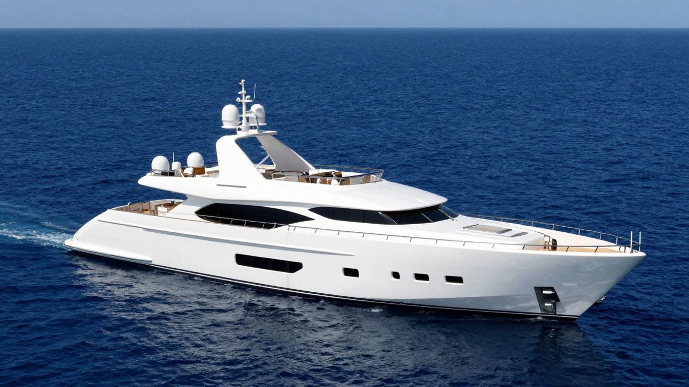 Heesen Lady L yacht sailing on the ocean.
