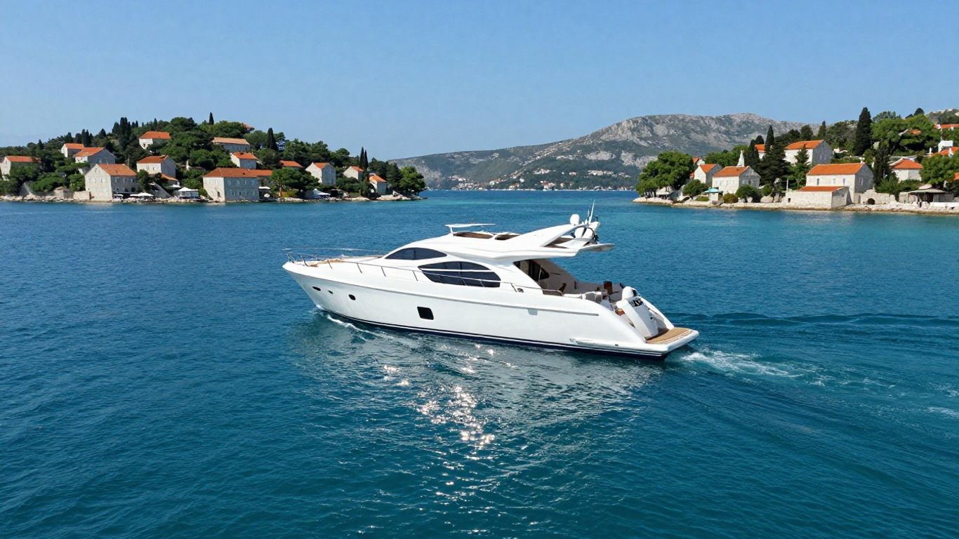 Luxury yacht sailing Croatia's Adriatic coast