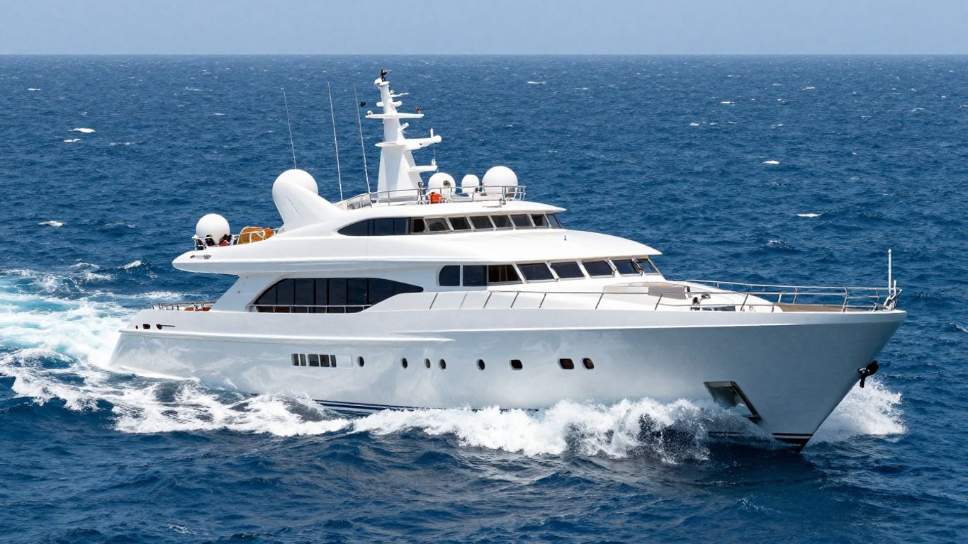 Luxury yacht sinking immediately after launch