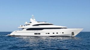 KERI LEE III yacht sailing on blue ocean waters.