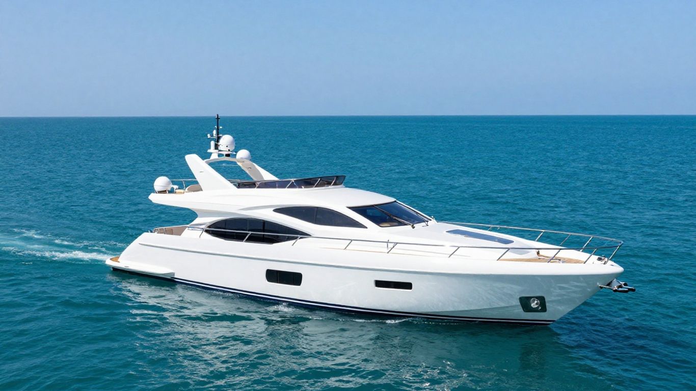 M/Y Dream yacht sailing on a calm turquoise ocean.